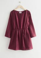 Other Stories Relaxed Open Back Mini Dress - Red