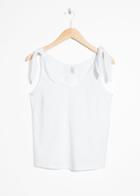 Other Stories Tie Tank Top - White