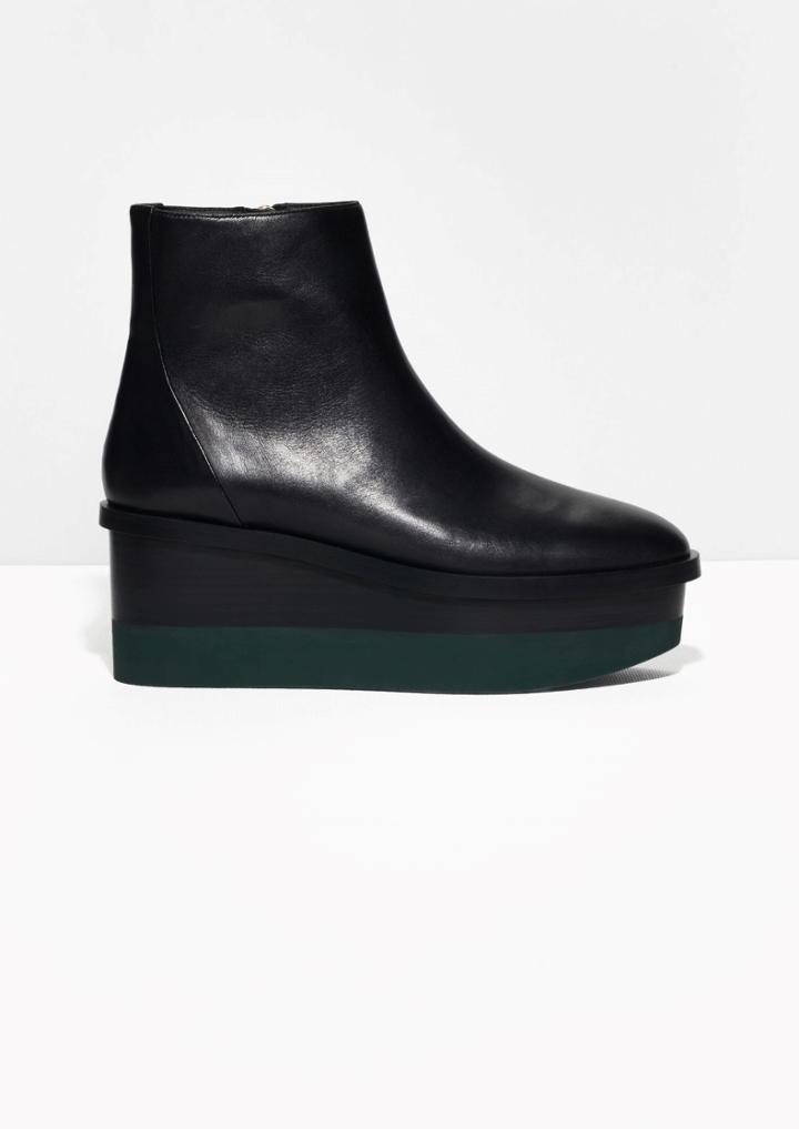 Other Stories Leather Flatforms