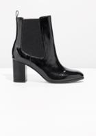 Other Stories Patent Leather Chelsea Boot