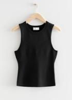 Other Stories Knitted Tank Top - Black