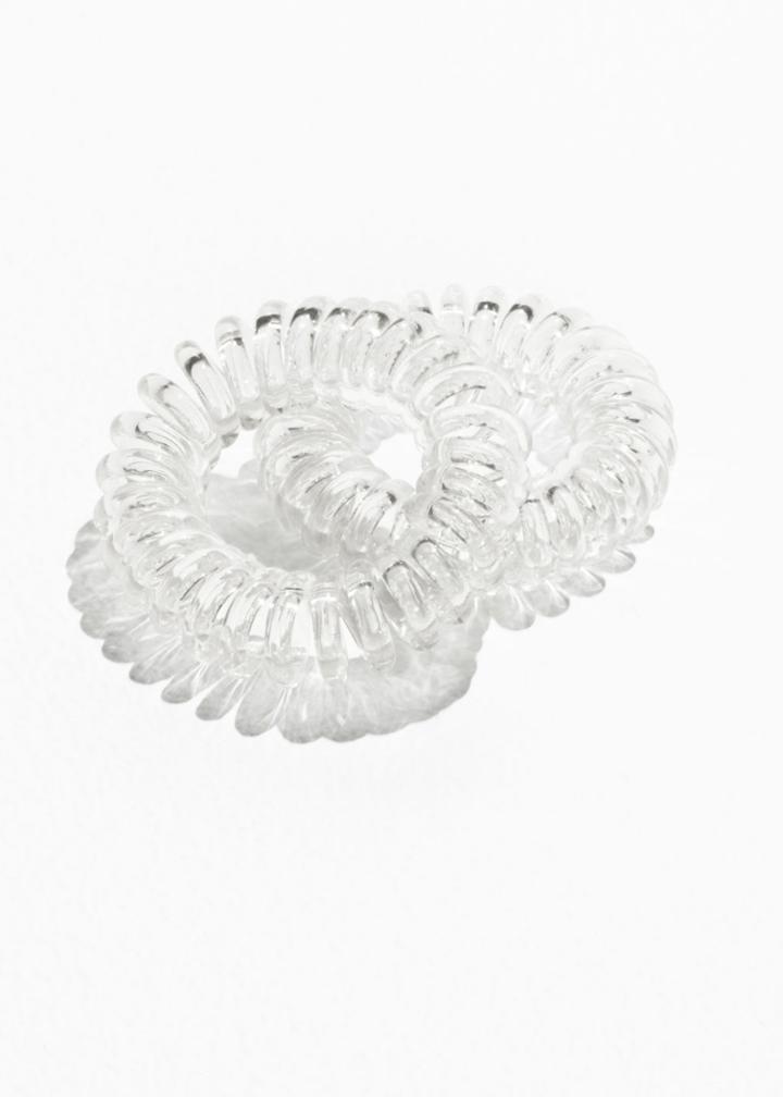 Other Stories Coil Hair Tie - White