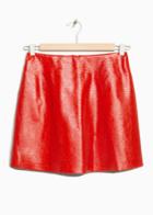 Other Stories Patent Skirt - Red