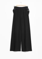 Other Stories Belted Suit Trousers - Black