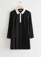Other Stories Collared Mini Dress - Black
