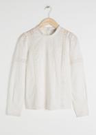 Other Stories Embroidered Cotton Blouse - White