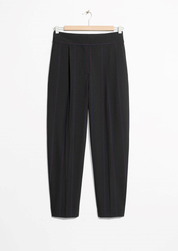Other Stories Stripe Crease Trousers