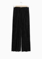 Other Stories Pleated Trousers - Black