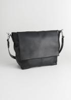 Other Stories Grainy Leather Hobo Bag - Black