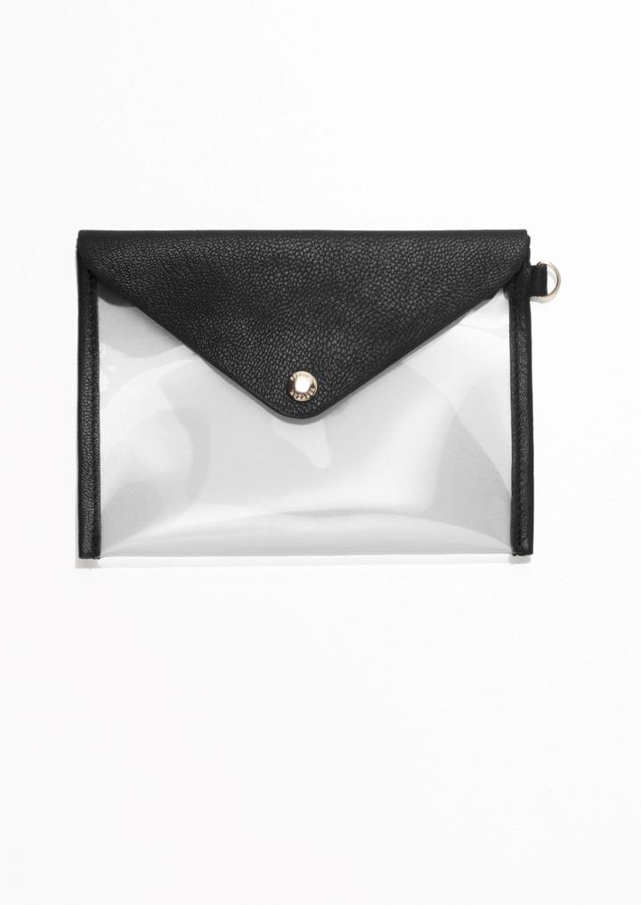 Other Stories A6 Leather & Transparent Purse