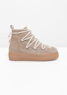 Other Stories Leather Snow Boots - Beige
