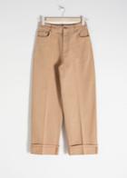 Other Stories Organic Cotton Cuffed Jeans - Beige
