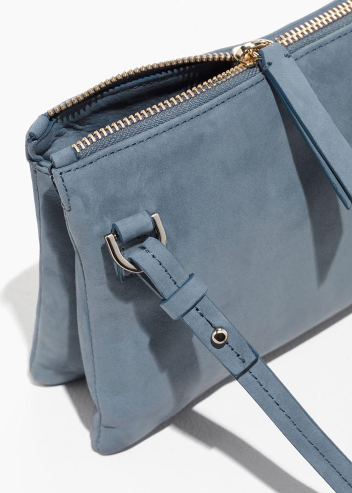 Other Stories Small D-ring Crossbody Bag - Blue