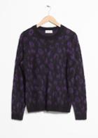 Other Stories Leo Jacquard Sweater - Black
