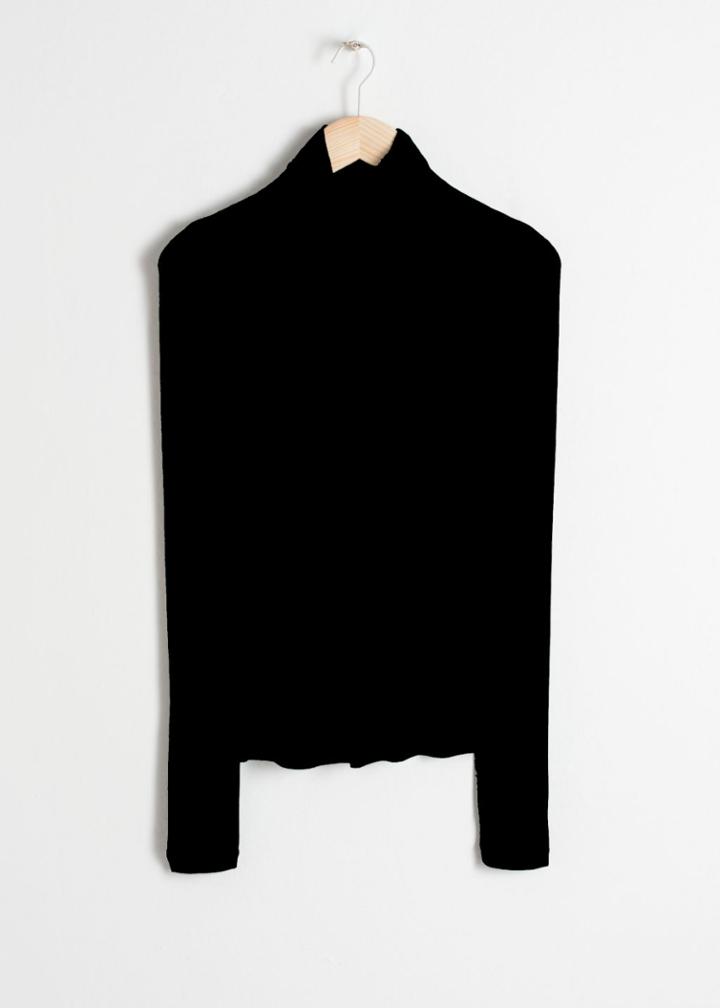 Other Stories Fitted Stretch Turtleneck - Green