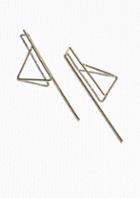 Other Stories Triangular Pin Earrings