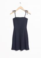 Other Stories Ribbed Tie-strap Dress