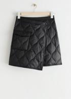 Other Stories Quilted Mini Skirt - Black