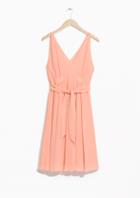 Other Stories Sleeveless Drawstring Dress