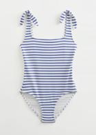 Other Stories Striped Swimsuit - Blue