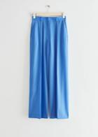Other Stories Wide Wool Trousers - Blue