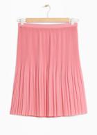 Other Stories Mini Pleats Crepe Skirt - Pink