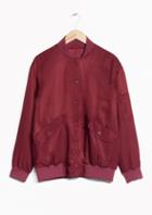 Other Stories Lustrous Bomber Jacket
