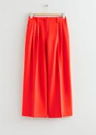 Other Stories Wide Low Waist Trousers - Orange