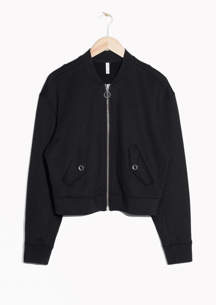 Other Stories Boxy Bomber Sweater