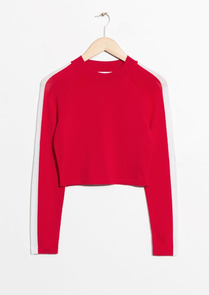 Other Stories White Side Panel Sweater