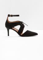 Other Stories Lace-up Suede Pumps