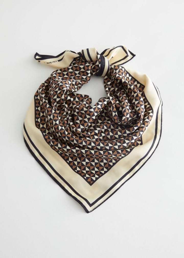 Other Stories Classic Square Scarf - Beige