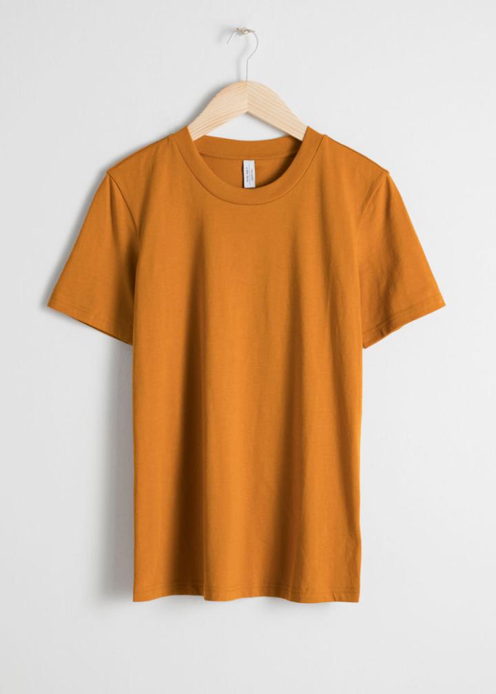 Other Stories Cotton T-shirt - Yellow