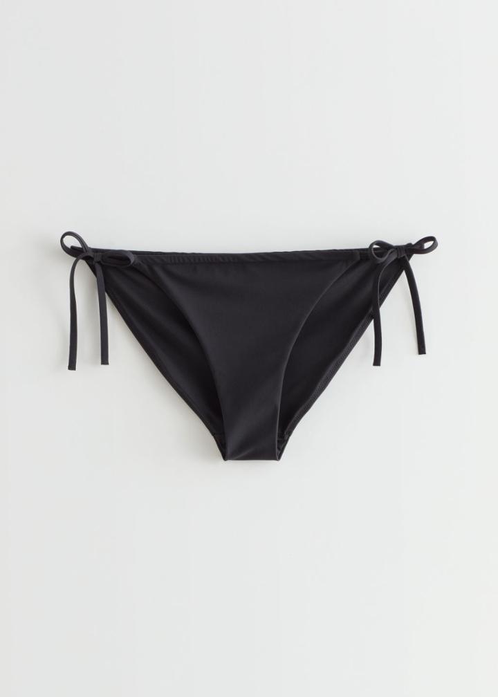 Other Stories Bikini Tie Bottoms - Black