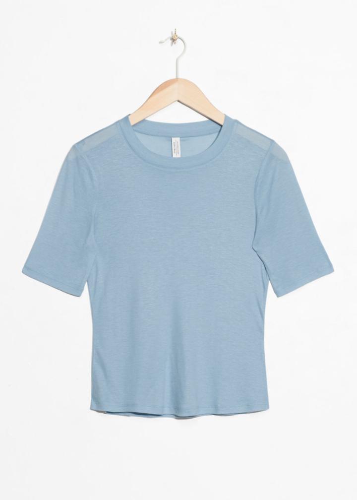 Other Stories Cropped Tee - Blue
