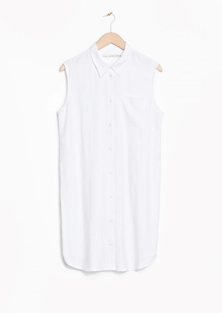 Other Stories Sleeveless Shirt Dress