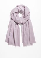 Other Stories Fringe Scarf - Purple