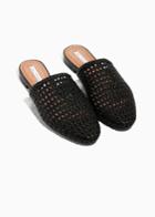 Other Stories Braided Leather Slippers - Black