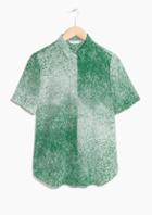 Other Stories Ombr Print Silk Shirt