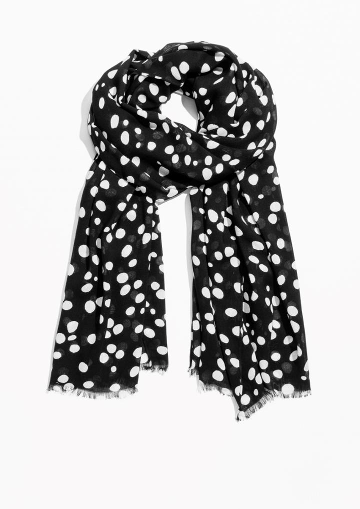 Other Stories Polka Dot Scarf