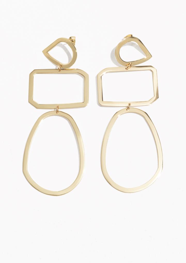 Other Stories Trio Shape Hanging Earrings