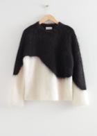 Other Stories Relaxed Fluffy Mohair Jumper - White