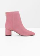 Other Stories Cylinder Heel Boots - Pink