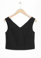 Other Stories Zipped Crop Top