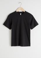 Other Stories Basic Straight Fit T-shirt - Black