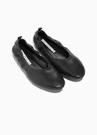 Other Stories Leather Ballet Flat - Black