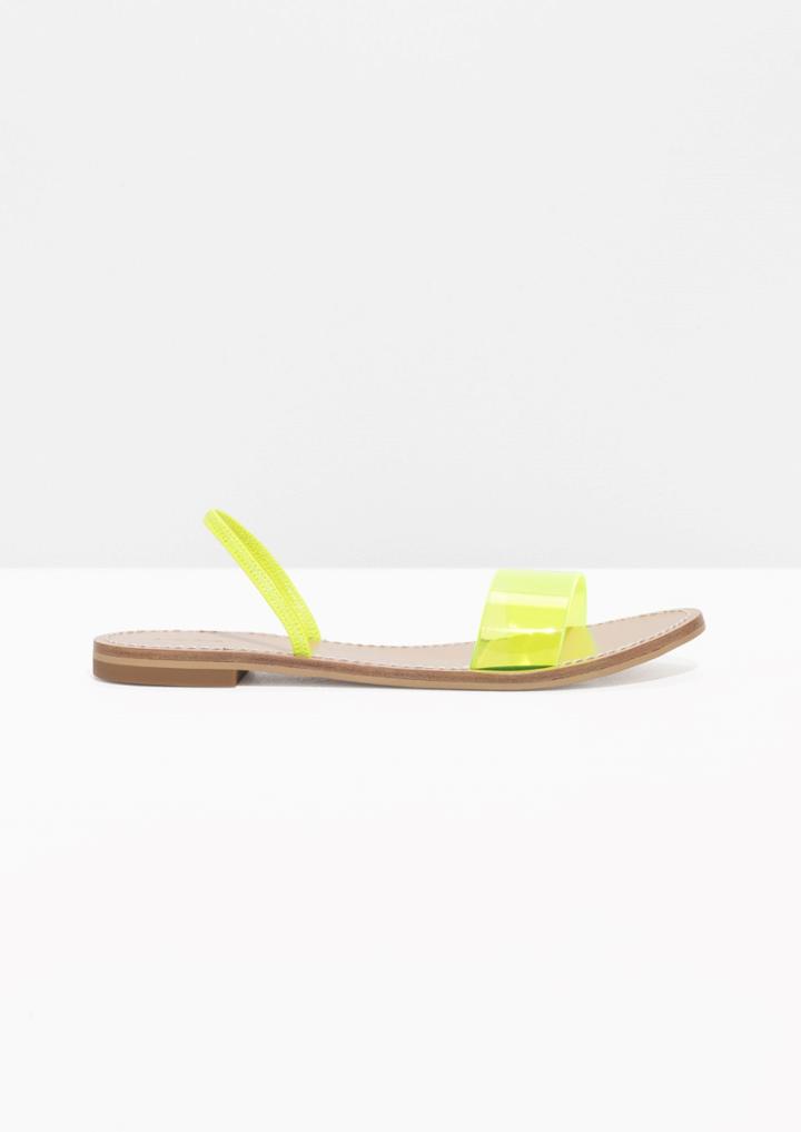 Other Stories Neon Transparent Sandal