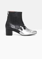 Other Stories Metallic Flame Leather Boots