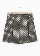 Other Stories Flower Grid Jacquard Shorts