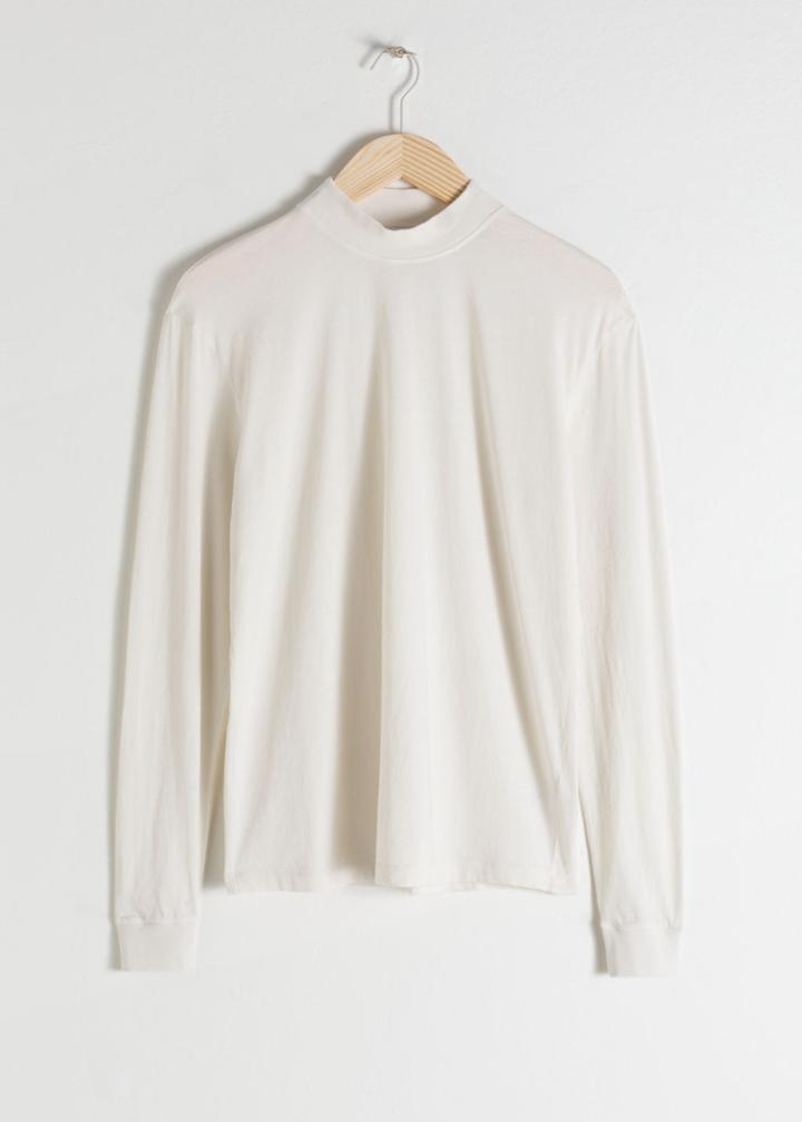Other Stories Cotton Turtleneck - White